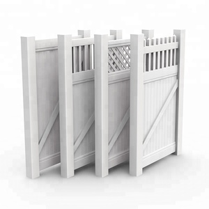Fentech del vinile cancello <span class=keywords><strong>recinzione</strong></span>, cancelli recinzioni, di Plastica Del pvc Del Vinile scherma Privacy traliccio cancelli - Product Image 1