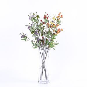 Hogar <span class=keywords><strong>de</strong></span> <span class=keywords><strong>la</strong></span> Sala decoración plástico Artificial bola borrosa aerosol arreglo ramo <span class=keywords><strong>de</strong></span> flores secas <span class=keywords><strong>flor</strong></span> artificial - Product Image 5