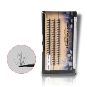 थोक 0.05mm मोटाई 20 pcs सुपर नरम प्राकृतिक देख implanted झूठी eyelashes विस्तार