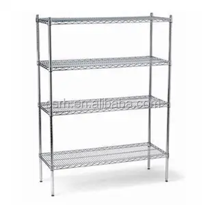 Estante de alambre de acero de gran tamaño, estante de alambre de metal colorido de cuatro capas, 1370x460x1800mm, 1370mm - Product Image 1