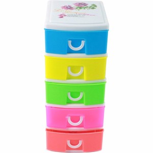 5-tier green venta Caliente de almacenamiento cajón de plástico para la joyería - Product Image 3