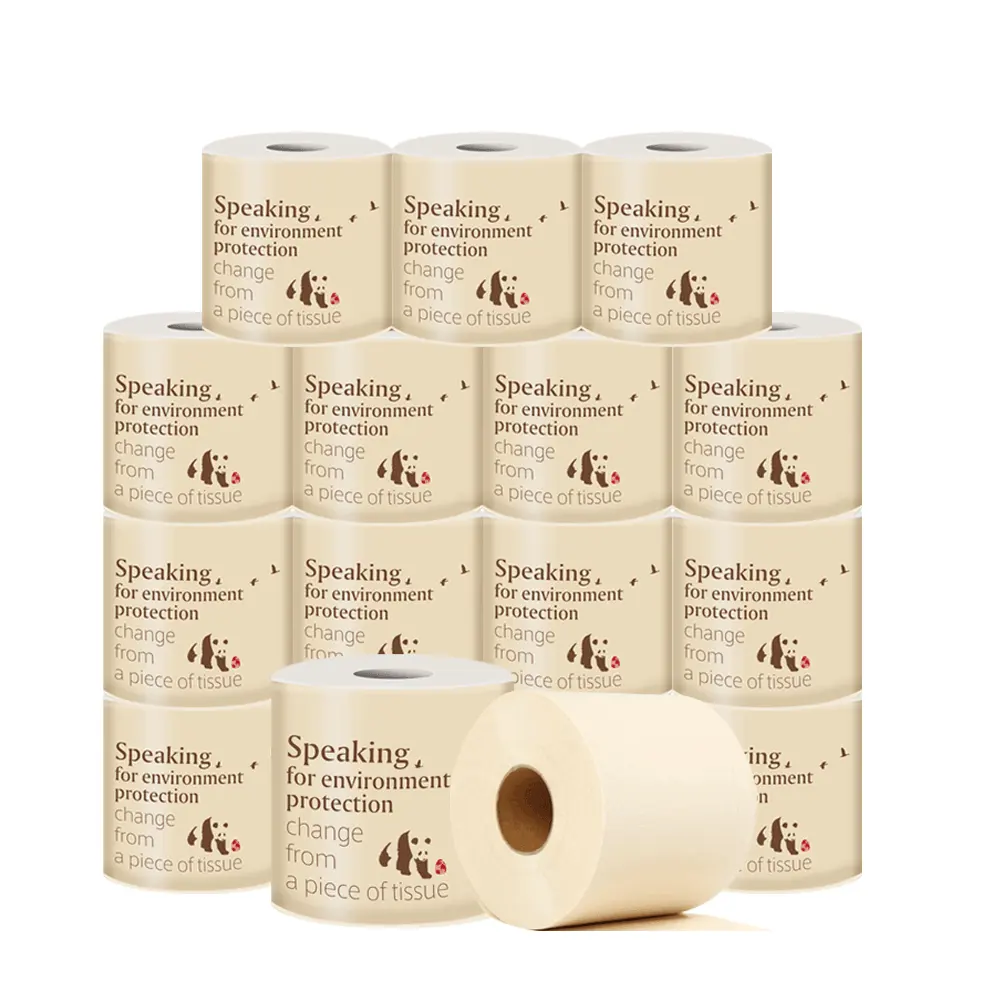 China fornecedor 100% virgin bambu polpa 2ply papel higiênico