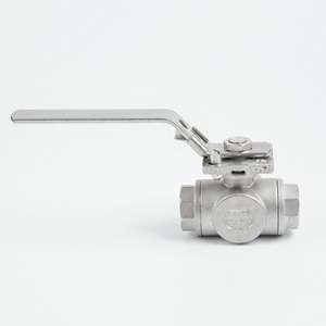 Válvula de bola de 3 vías de acero inoxidable 304/316 de alta calidad 1/4 ''~ 4'' Producto confiable - Product Image 2