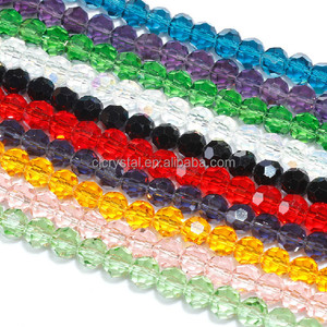 <span class=keywords><strong>Perles</strong></span> de cristal rondes à facettes de 6mm, <span class=keywords><strong>perles</strong></span> de ficelle en cristal - Product Image 2