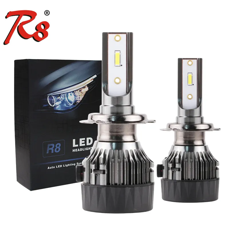 De calidad superior K8 h7 bombillas led de alta potencia del coche led faro CSP LED Chip 6000k coche bombillas de faro para coches