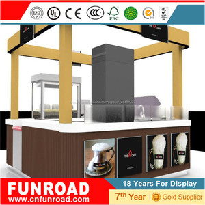 <span class=keywords><strong>Cafetería</strong></span> de comida rápida para <span class=keywords><strong>centro</strong></span> comercial columna y techo con pared de imagen - Product Image 1