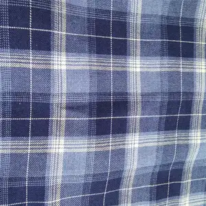 Lô Hàng Tồn Kho 100% Sợi Bông Nhuộm Dệt Flannel Áo Sơ Mi Vải