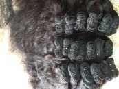 Indian Temple Hair Virgin Remy Wefts in Natural Colors HUMAN HAIR MACHINE WEFTS - Product Image 3