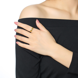 Bijoux en or 14 carats de haute qualité, vente en gros, bague personnalisée gravée avec un nom pour femmes - Product Image 5