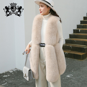 Moins femmes <span class=keywords><strong>gilet</strong></span> hiver <span class=keywords><strong>chaud</strong></span> sans manches <span class=keywords><strong>gilet</strong></span> réel fourrure de renard <span class=keywords><strong>gilet</strong></span> pour les filles - Product Image 2
