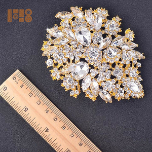 Gros Grandes Broches De Mariage Épingles Cristal Strass Alliage Broche Épingles pour La Décoration De Fête Des Enfants Idée Cadeau