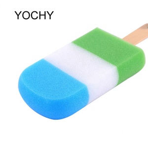 Novelty Ice Lolly Shaped Bath <strong>Shower</strong> <strong>Sponge</strong> with Wooden Handle for Hanging As a Gift or Present - Product Image 2