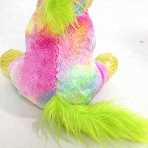 <span class=keywords><strong>Peluche</strong></span> Unicorno con <span class=keywords><strong>Occhi</strong></span> <span class=keywords><strong>Grandi</strong></span> Glitterati, Giocattolo Morbido Colorato Arcobaleno - Product Image 5