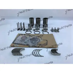 3T75U Rebuild Kit Met Zuigerveer Liner Cilinder Pakking Motor Kleppen Lagers Set Voor Yanmar