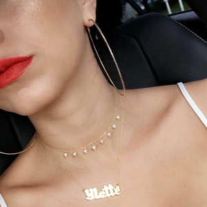 Gemnel - Joyería Barata al por Mayor, Collar de Cadena de Oro de 18k, Gargantilla de Perlas Moderna para Mujer - Product Image 2
