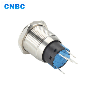 CNBC Chống Nước 19 Mét Đường Kính 12V 24V Ino1nc Momentary Tự Khóa 220V Kim Loại <span class=keywords><strong>Push</strong></span> <span class=keywords><strong>Button</strong></span> Chuyển Với Đèn Led - Product Image 3