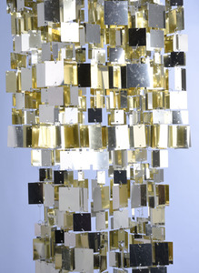 Event Party Wedding Decor <strong>Sequin</strong> Lampshade square Frame PVC Chandelier