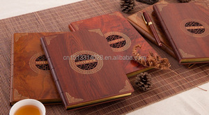 Tùy Chỉnh Sinh Thái Thân Thiện Bìa Cứng Gỗ Tre Bìa <span class=keywords><strong>Spiral</strong></span> Máy Tính Xách Tay Gift Set Với Bút - Product Image 4