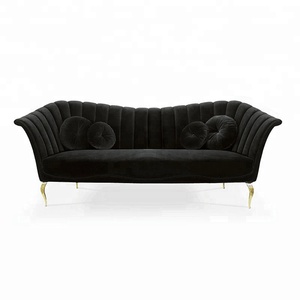 Muebles Italianos Modernos, Sofá <span class=keywords><strong>Caprichosa</strong></span> de Terciopelo de Lujo, Juego de Muebles de Sala - Product Image 2