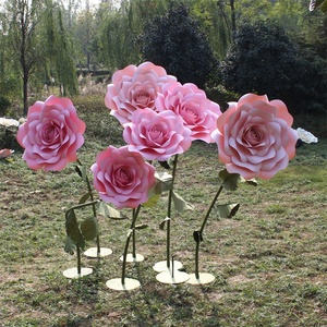 S-1007 bianco finestra grande grande gigante Super formato carta artificiale rosa fiore per <span class=keywords><strong>il</strong></span> matrimonio - Product Image 1
