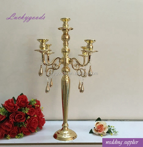 LDJ885 Unique Wedding Table Table Candelabra Candelabra Centerpiece Gold Metal IRON <strong>Candlestick</strong> <strong>Holder</strong> - Product Image 1