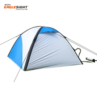 Tente gonflable de camping pour 4 hommes, dôme, à air