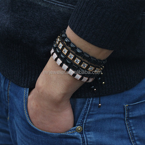 Para hombre mujer <span class=keywords><strong>mala</strong></span> pulsera perlas cuentas de cristal para la fabricación de la joyería - Product Image 1