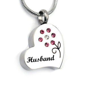 Collier de bijoux de crémation Bijoux commémoratifs pour femmes-Collier <span class=keywords><strong>d</strong></span>'urne de crémation de fleurs <span class=keywords><strong>d</strong></span>'<span class=keywords><strong>oeillet</strong></span> pour les cendres <span class=keywords><strong>d</strong></span>'un être cher - Product Image 1