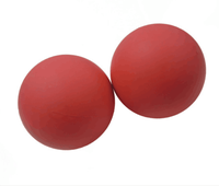 Balle de racquetball professionnelle personnalisée 45/55/57/60mm, creuse, à rebond élevé, pour handball, racquetball, squash, balle en caoutchouc à rebond élevé