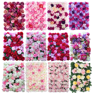 Artificial Rose <strong>Flower</strong> <strong>Panel</strong> Stage Backdrop Wedding Floral <strong>Wall</strong> 40x60cm Modern Style for Decoration - Product Image 1