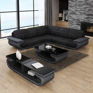 Canapé façonnée en cuir, ensemble de luxe moderne, meubles de style français, pour salon, joli design - Product Image 6
