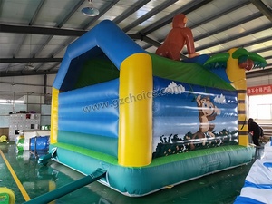 Castillo inflable para niños, casa hinchable <span class=keywords><strong>de</strong></span> monos, Gorilla, salto, moonwalk - Product Image 4