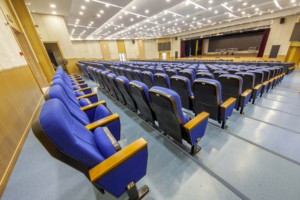 ทนทานโฮมเธียเตอร์เฟอร์นิเจอร์ราคาถูก<span class=keywords><strong>3D</strong></span> พับ Auditorium Cinema เก้าอี้การเขียนแท็บเล็ต - Product Image 2