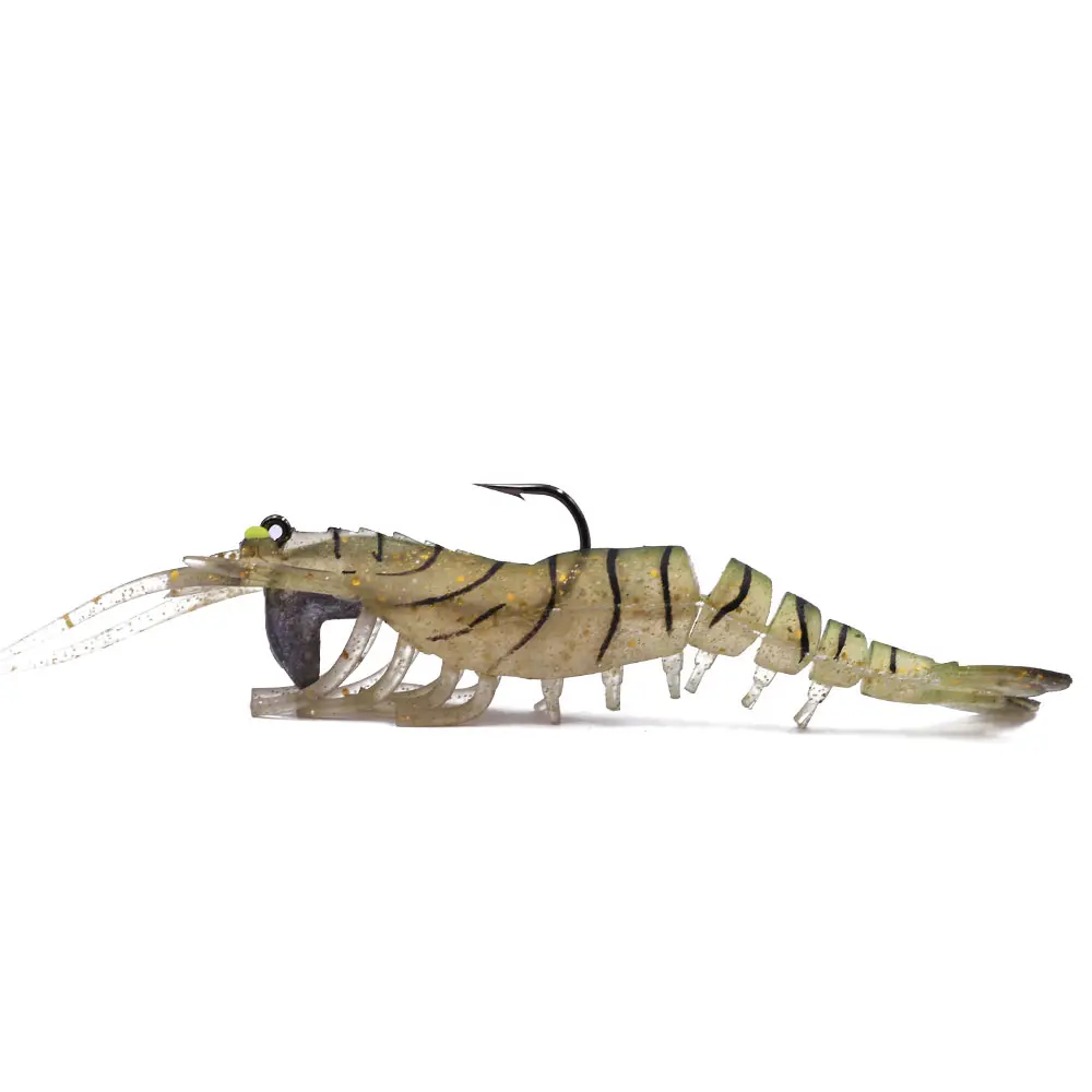 oem available flexible luminous shrimp soft bait