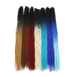 Tomo — tresses sénégalaises synthétiques au <span class=keywords><strong>Crochet</strong></span>, Extensions de cheveux, torsadées, 24 pouces - Product Image 1