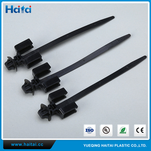 Haitai Alta Calidad Resistencia A La Llama UL Nylon 66 <span class=keywords><strong>PA</strong></span> 66 Negro Auto Del Coche Bridas - Product Image 1
