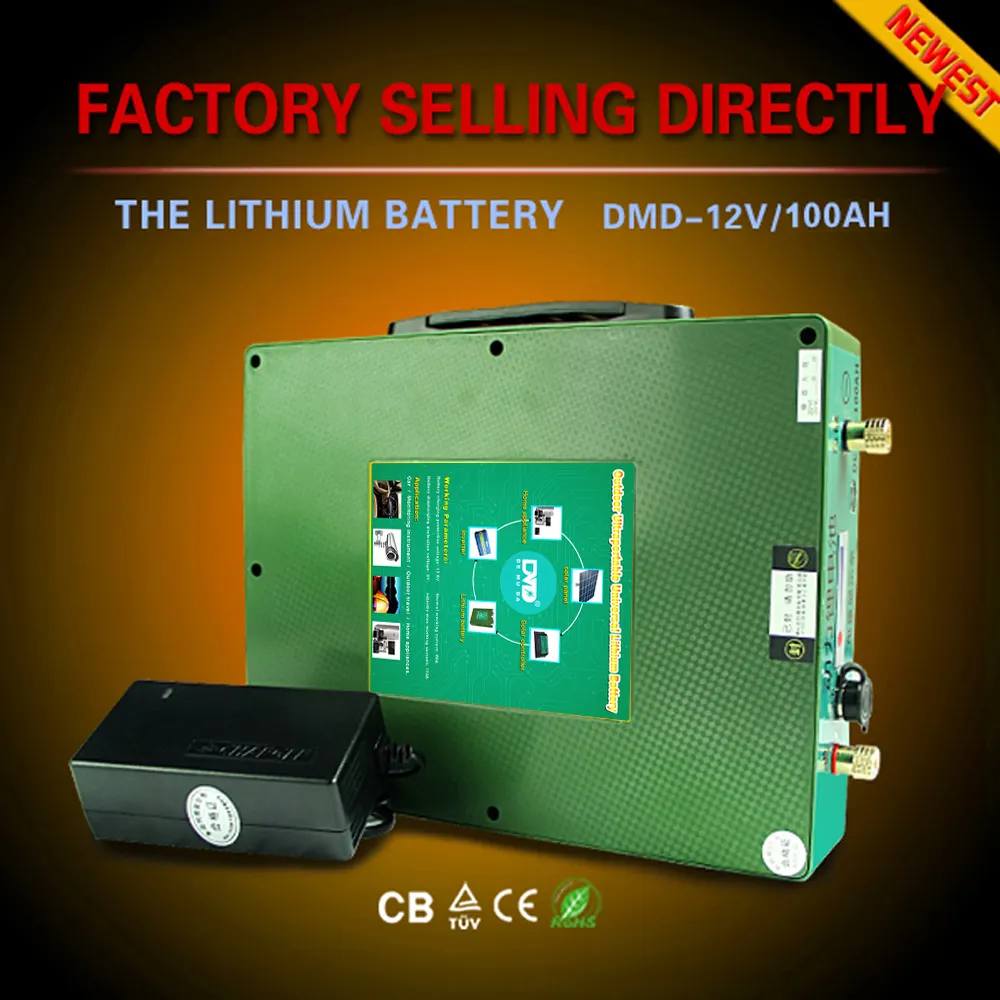 50AH 60AH 80AH 100AH 12 V samsung lithium ion batterie cellulaire 18650 Avec 10A/H Chargeur