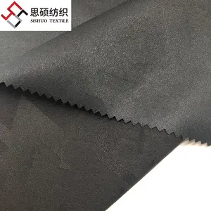 Three laters-two ways stretch 96%PES 4%SP fabric bonded TPU film waterproof breathable fabric
