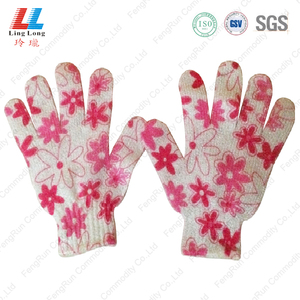 Fashion Deep Clean Exfoliating Mitt Loofah Sponge Nylon Massage Bath Gloves Body Scrubber - Product Image 4