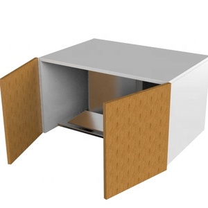 Vermonhouzz Porte en verre murale standard Armoires de cuisine en bois à vendre Étagère à épices Étagère de rangement pour épices - Product Image 4