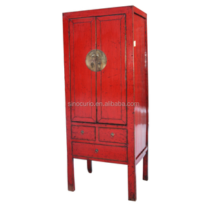 Chinese Antique <strong>Wooden</strong> Bedroom Clothes <strong>Wardrobe</strong> - Product Image 1