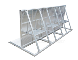 Barrière de foule pliable en aluminium Kenzotruss, barrière de concert en aluminium - Product Image 2