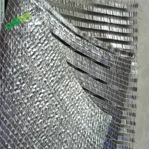 Тканая алюминиевая сетчатая затеняющая сетка/алюминиевая Серебряная затеняющая ткань/солнцезащитный чехол для парковки автомобиля, сетка из серебряной фольги