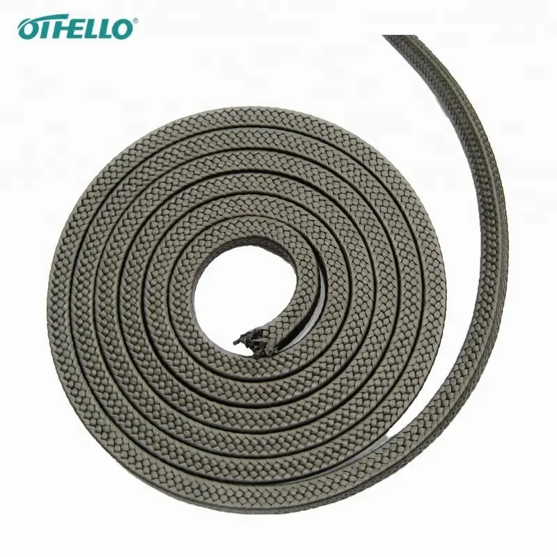 Non Amianto PTFE Treccia imballaggio con olio e grafite