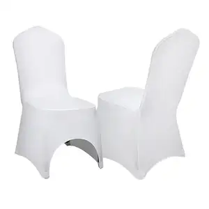 गर्म बिक्री शादी की सफेद कुर्सी कवर स्पैन्डेक्स कपड़े