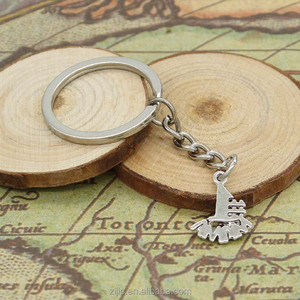 Moda 30mm Llavero Llavero de Metal Llavero de <span class=keywords><strong>La</strong></span> Joyería Plateada Plata Antigua #1 <span class=keywords><strong>MAM</strong></span>Á 18*15mm colgante - Product Image 3