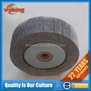 Nhôm Oxit Tráng Mài Mòn Chuck Flap Wheels Với Bàn Chải Bằng Gỗ Hệ Thống Đặc Biệt cho Làm Việc Trên Ấn Độ Địa Phương Máy