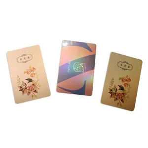 Luxus geprägte Heiß folie Kunststoff PVC gestempelt Visitenkarten PVC Visitenkarte