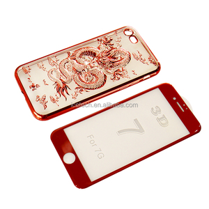 All'ingrosso nuovo fantastico 3D drago stile TPU flessibile custodia per <span class=keywords><strong>iPhone</strong></span> <span class=keywords><strong>7</strong></span> con vetro di protezione dello schermo - Product Image 4