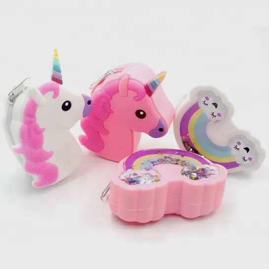 2018 hot sale cute Silicone unicorn coin purse for girls, whosale fashion Environmental protection glitter rainbow mini wallet